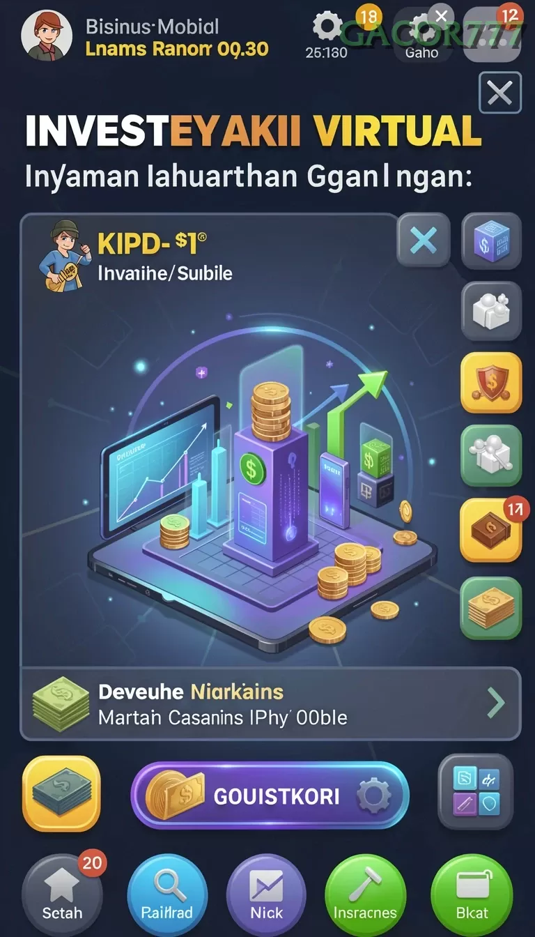 Cuplikan layar PLAZA4D — menu navigasi