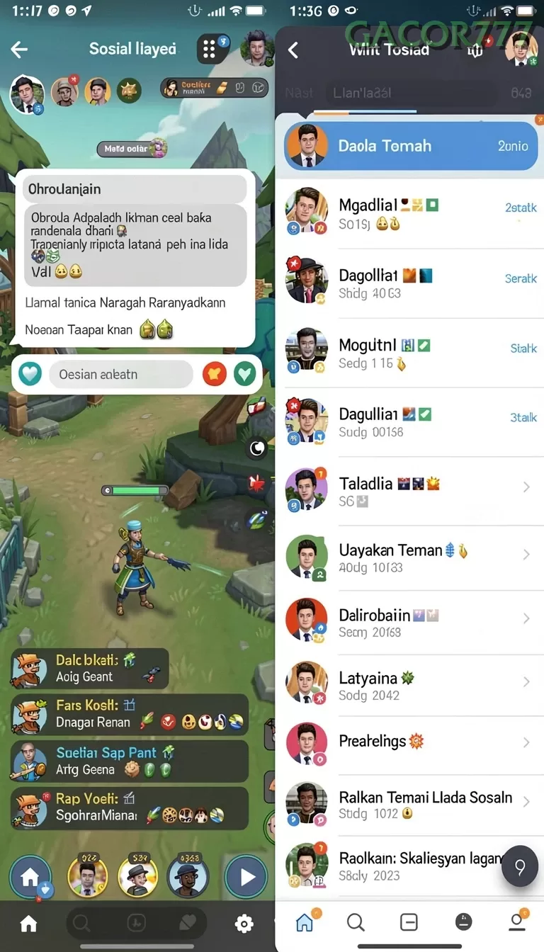Cuplikan layar PROSLOT — aktivitas