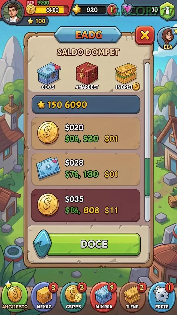 Cuplikan layar PLAZA4D — aktivitas